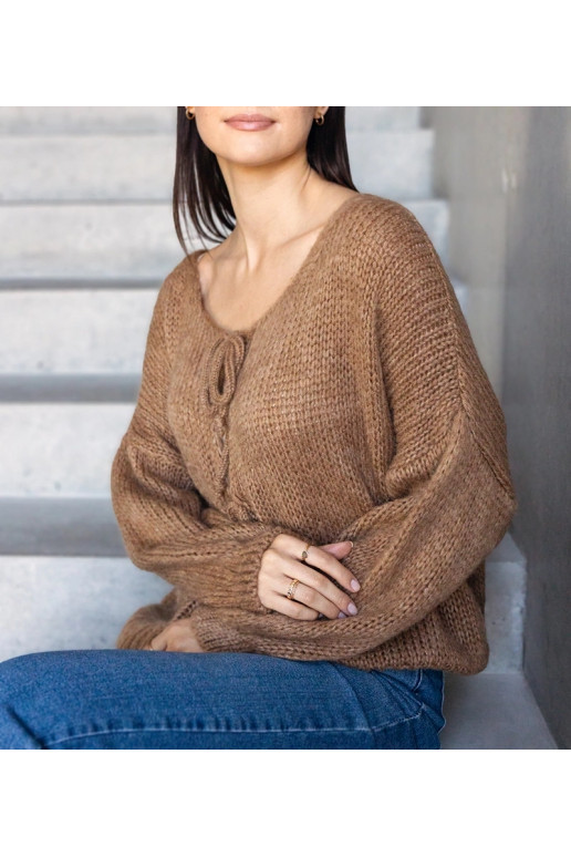 Rudas surištas megztinis Sumaia Rudas surištas megztinis Sumaia