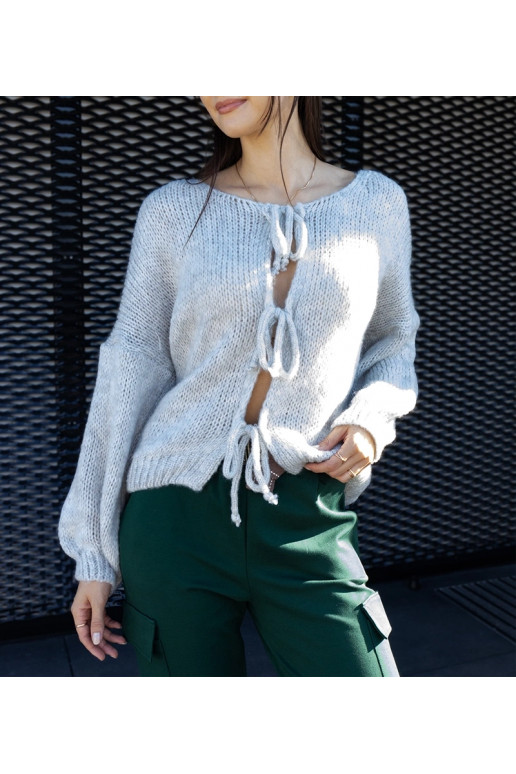 Pilkas surištas megztinis Sumaia Pilkas surištas megztinis Sumaia