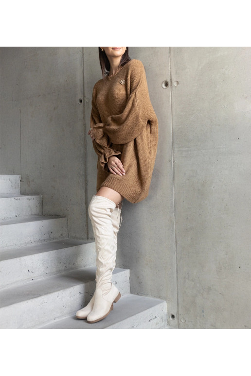 „Najeta Brown“ ilgas oversized...