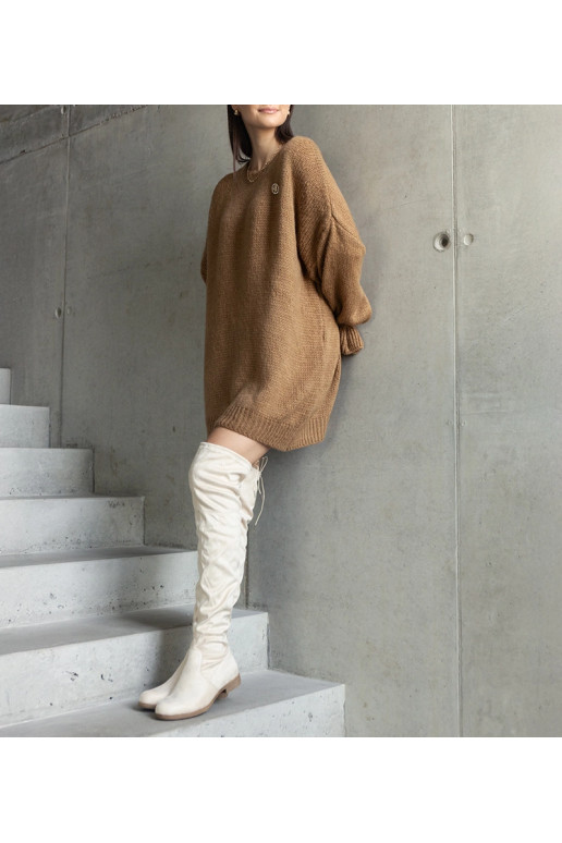 „Najeta Brown“ ilgas oversized...