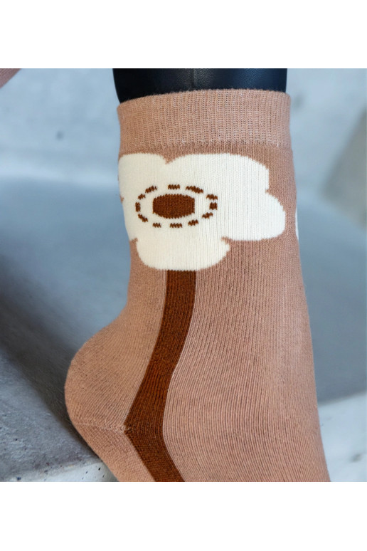 Rudos šiltos kojinės Sella Rudos šiltos kojinės Sella