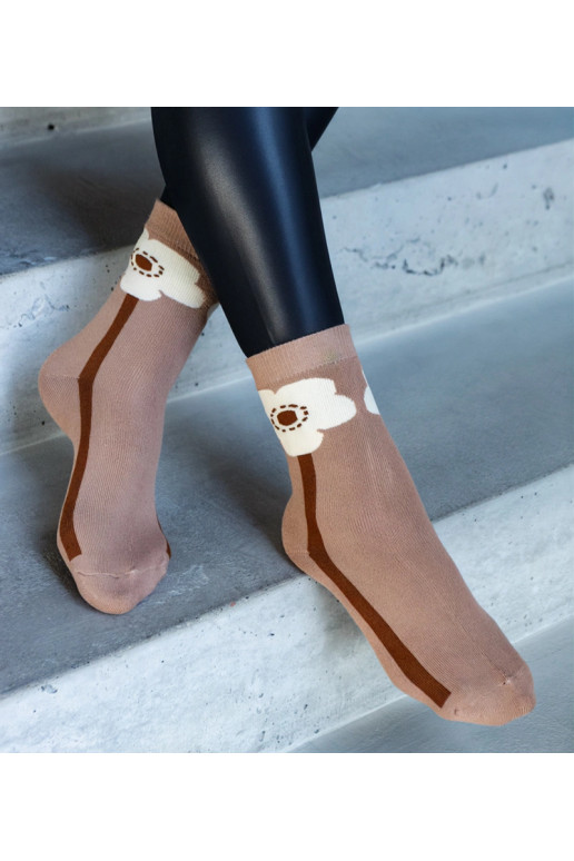 Rudos šiltos kojinės Sella Rudos šiltos kojinės Sella