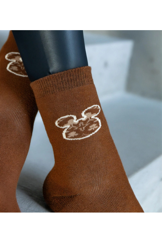 Rudos šiltos kojinės Sella Rudos šiltos kojinės Sella