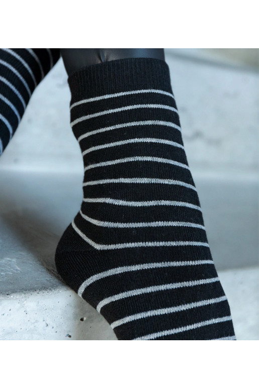 Juodos ir baltos šiltos kojinės Sella Juodos ir baltos šiltos kojinės Sella