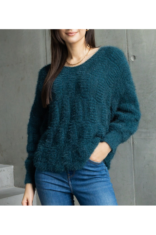 Neveri tamsiai žalias megztinis su V... Neveri tamsiai žalias megztinis su V...