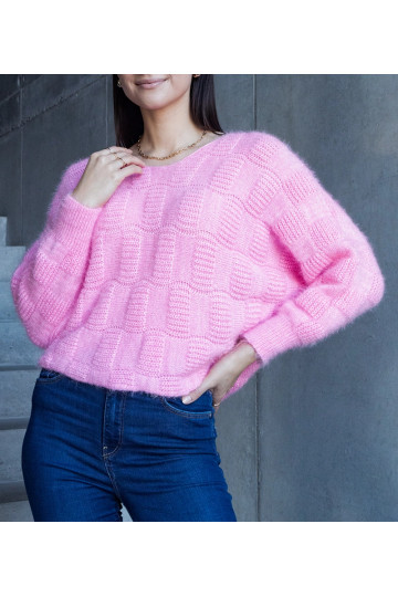 Neveri Rožinis megztinis su...