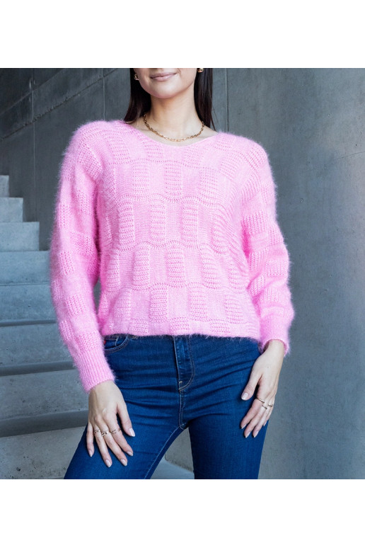 Neveri Rožinis megztinis su V formos... Neveri Rožinis megztinis su V formos...