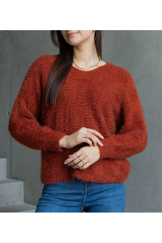 Raudonas megztinis Neveri V formos... Raudonas megztinis Neveri V formos...