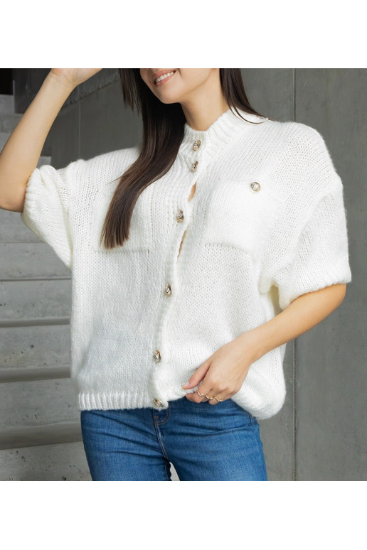 Moteriškas baltas megztinis trumpomis... Moteriškas baltas megztinis trumpomis...