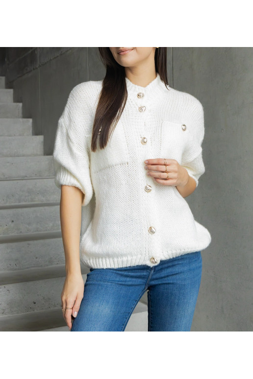 Moteriškas baltas megztinis trumpomis... Moteriškas baltas megztinis trumpomis...