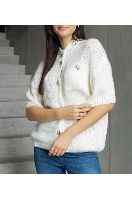 Moteriškas baltas megztinis trumpomis... Moteriškas baltas megztinis trumpomis...