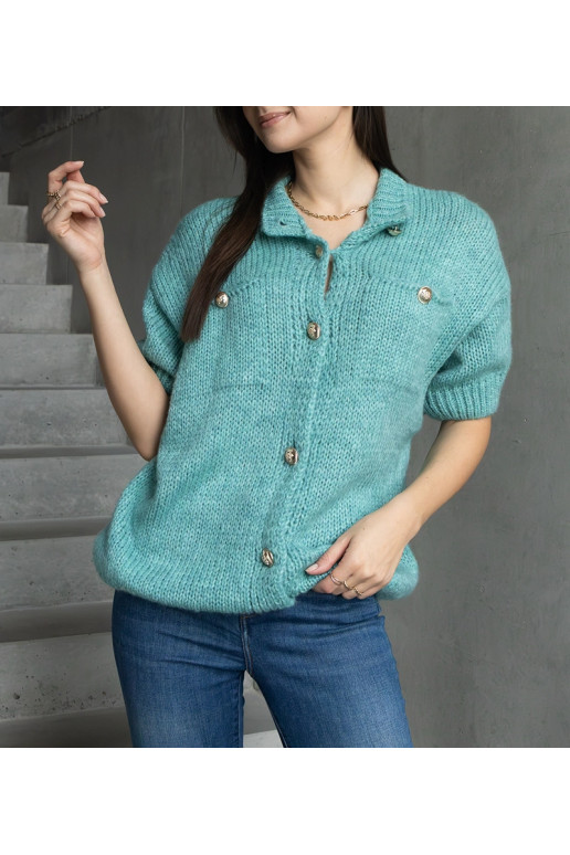 Moteriškas mėtinis megztinis... Moteriškas mėtinis megztinis...