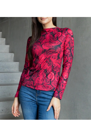 Raudona palaidinė dekoruota... 2