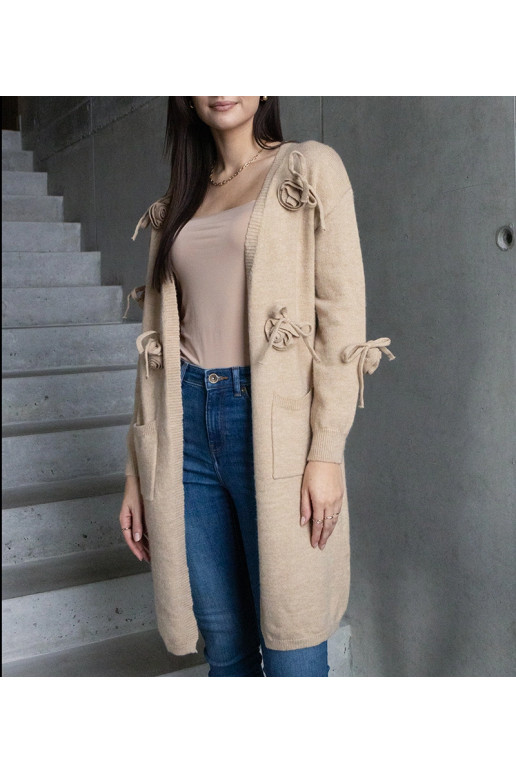 Ilgas smėlio spalvos megztinis Lira Ilgas smėlio spalvos megztinis Lira