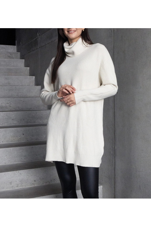 Ilgas baltas, minkštas megztinis Kali Ilgas baltas, minkštas megztinis Kali