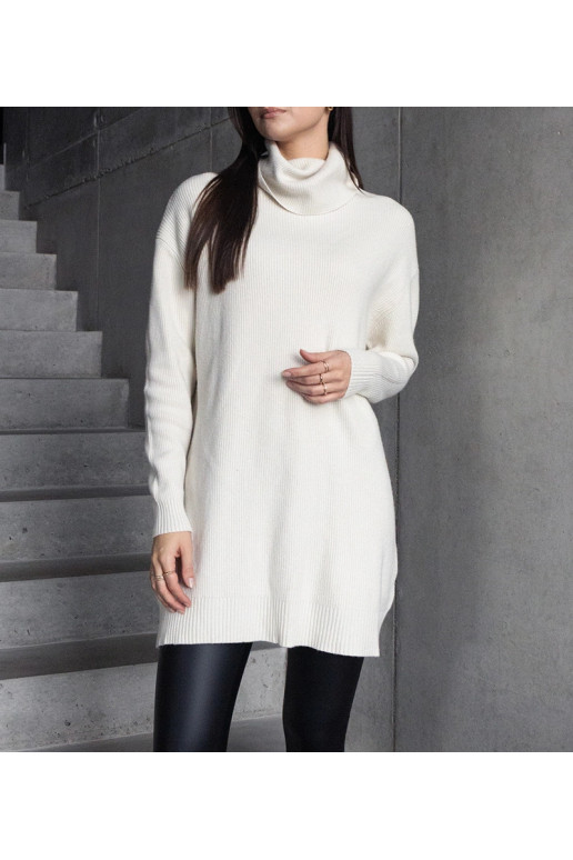 Ilgas baltas, minkštas megztinis Kali Ilgas baltas, minkštas megztinis Kali