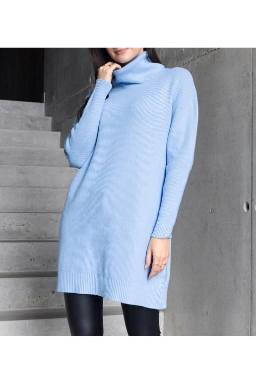 Ilgas mėlynas minkštas džemperis Kali Ilgas mėlynas minkštas džemperis Kali