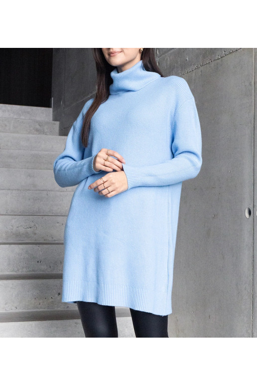 Ilgas mėlynas minkštas džemperis Kali Ilgas mėlynas minkštas džemperis Kali