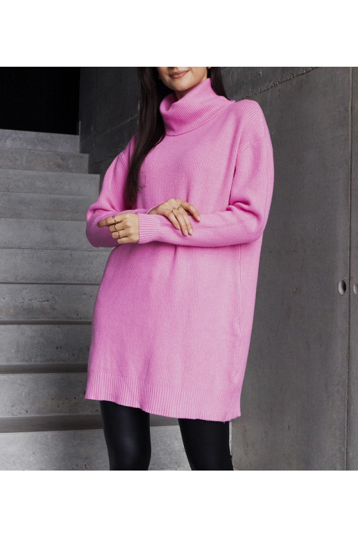 Ilgas rožinis minkštas megztinis Kali Ilgas rožinis minkštas megztinis Kali