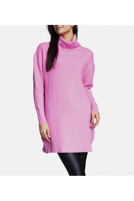 Ilgas rožinis minkštas megztinis Kali Ilgas rožinis minkštas megztinis Kali