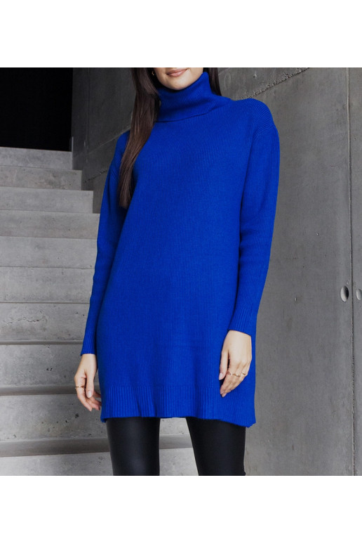 Ilgas mėlynas minkštas džemperis Kali Ilgas mėlynas minkštas džemperis Kali