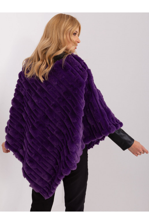Poncho tamsiai violetinė spalvos