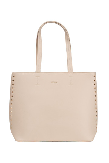 rankinė shopper su kniedytėmis