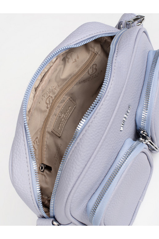 violetinė rankinė z kieszonkami violetinė rankinė z kieszonkami