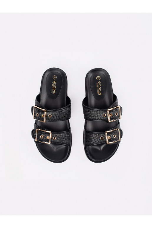 Juodos spalvos Šlepetės   