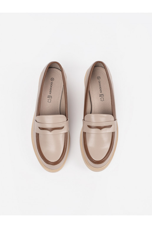 smėlio spalvos  moteriški mokasinai smėlio spalvos  moteriški mokasinai