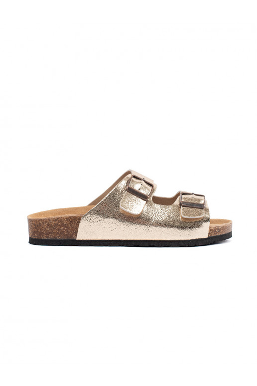 aukso spalvos Šlepetės   aukso spalvos Šlepetės