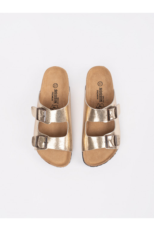 aukso spalvos Šlepetės   aukso spalvos Šlepetės