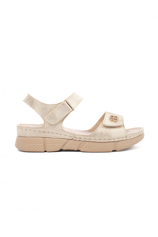 aukso spalvos sandalai  aukso spalvos sandalai