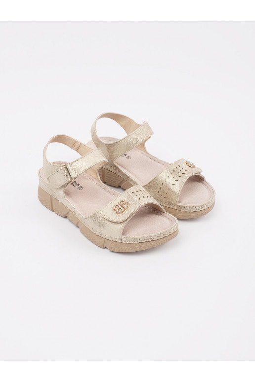 aukso spalvos sandalai  aukso spalvos sandalai