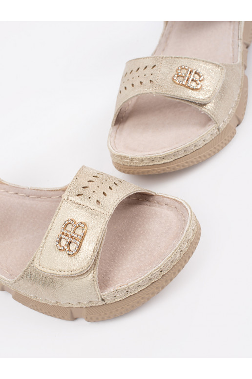 aukso spalvos sandalai  aukso spalvos sandalai