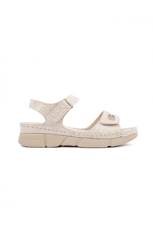 dramblio kaulo spalvos sandalai  dramblio kaulo spalvos sandalai