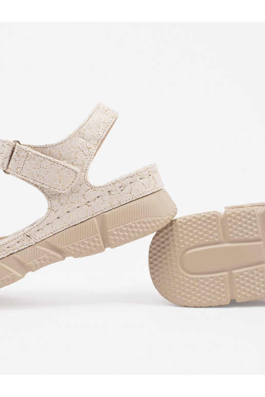 dramblio kaulo spalvos sandalai  dramblio kaulo spalvos sandalai