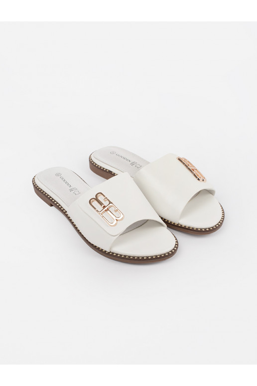 baltos spalvos Šlepetės    baltos spalvos Šlepetės