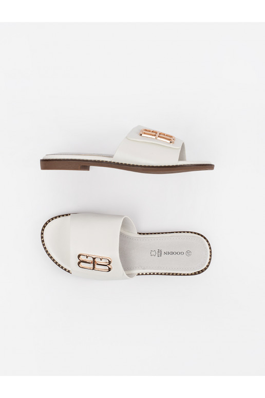 baltos spalvos Šlepetės    baltos spalvos Šlepetės