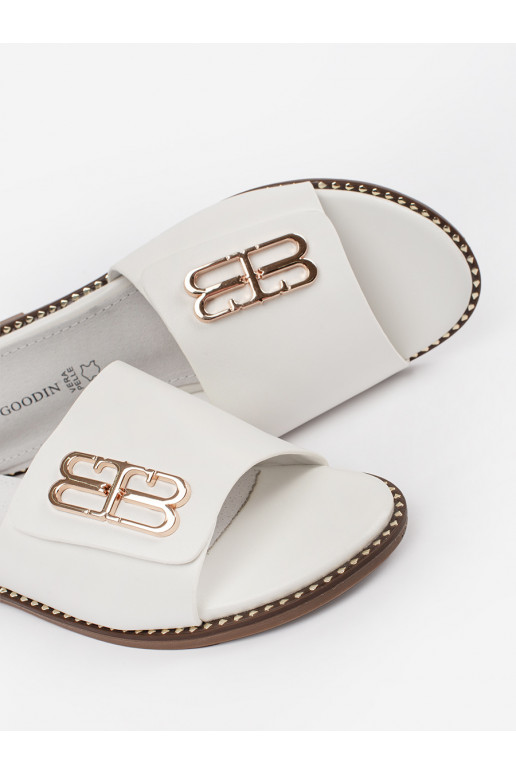 baltos spalvos Šlepetės    baltos spalvos Šlepetės