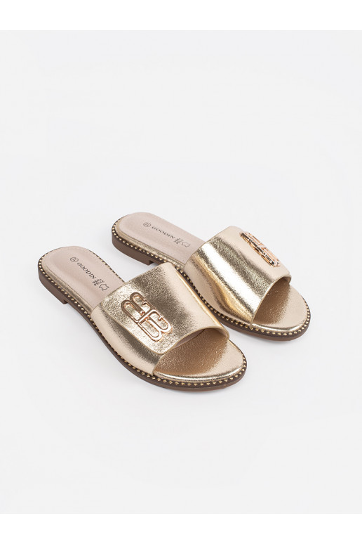 aukso spalvos Šlepetės    aukso spalvos Šlepetės