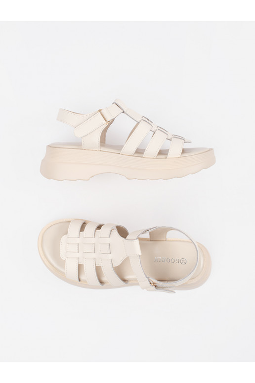 smėlio spalvos sandalai su platforma   smėlio spalvos sandalai su platforma