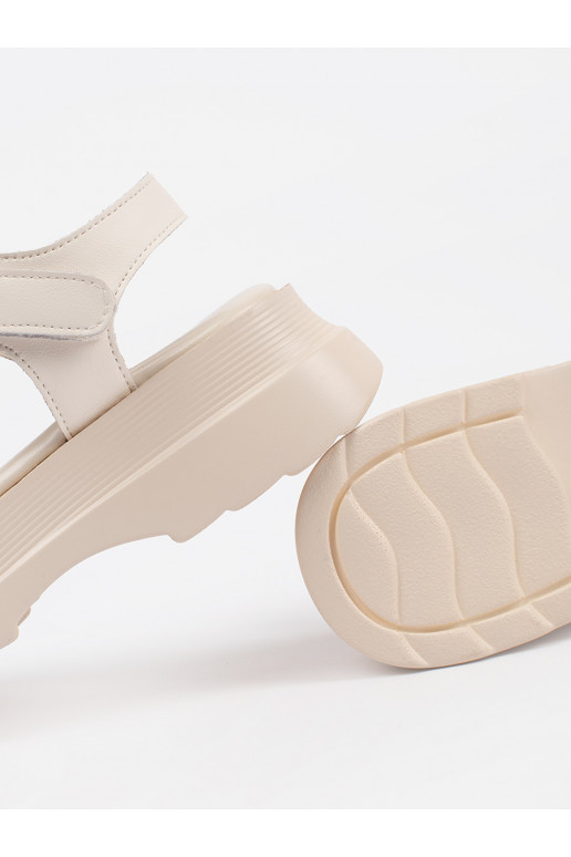 smėlio spalvos sandalai su platforma   smėlio spalvos sandalai su platforma