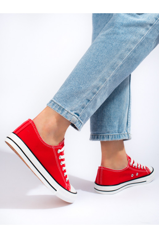 Moteriški batai Shelovet raudonos spalvos