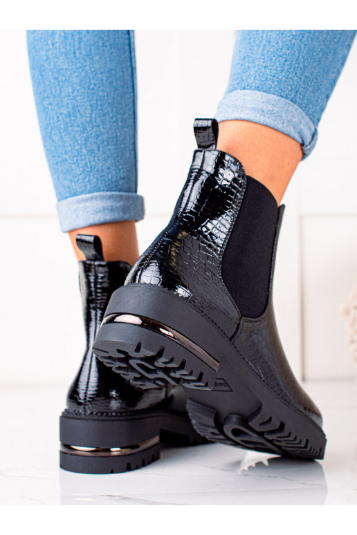 juodos spalvos stilingi batai SERGIO LEONE