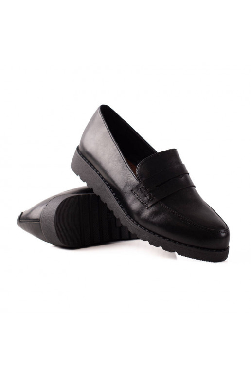 Klasikinio modelio moteriški pusbačiai Shelovet juodos spalvos