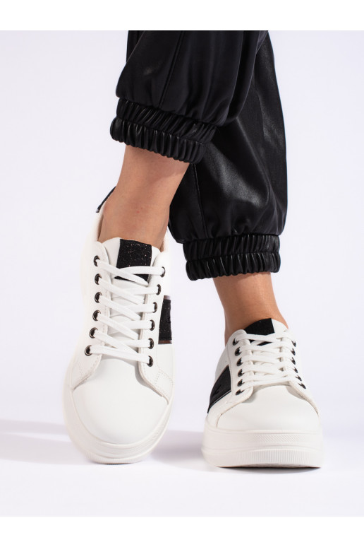 baltos spalvos Sneakers modelio batai baltos spalvos Sneakers modelio batai