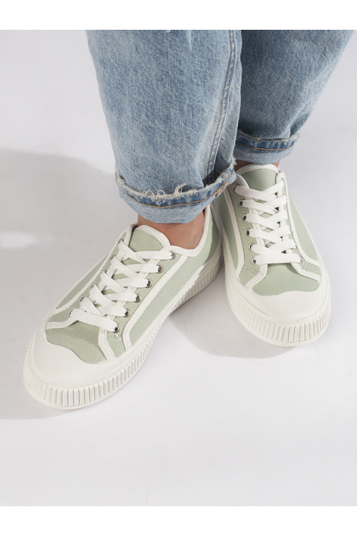 šviesiai žalios spalvos Moteriški batai su platforma šviesiai žalios spalvos Moteriški batai su platforma