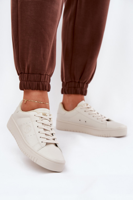  Laisvalaikio bateliai iš eko odos Big Star NN274578 smėlio spalvos