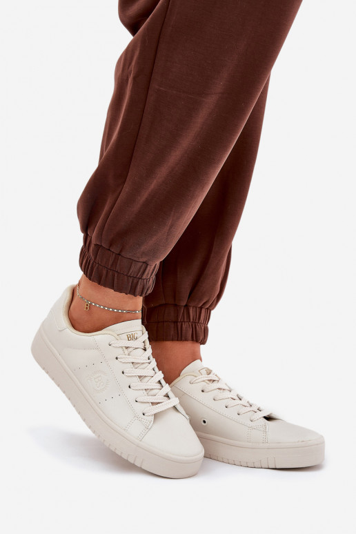  Laisvalaikio bateliai iš eko odos Big Star NN274578 smėlio spalvos